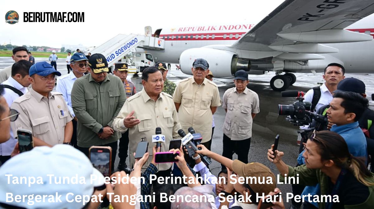 Tanpa Tunda Presiden Perintahkan Semua Lini Bergerak Cepat Tangani Bencana Sejak Hari Pertama