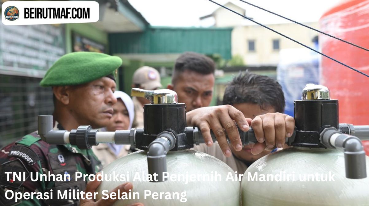 TNI Unhan Produksi Alat Penjernih Air Mandiri untuk Operasi Militer Selain Perang
