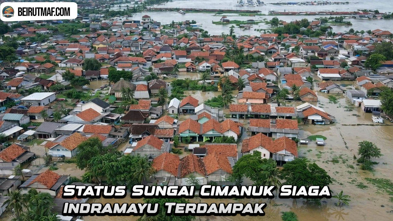 Status Sungai Cimanuk Siaga Indramayu Terdampak