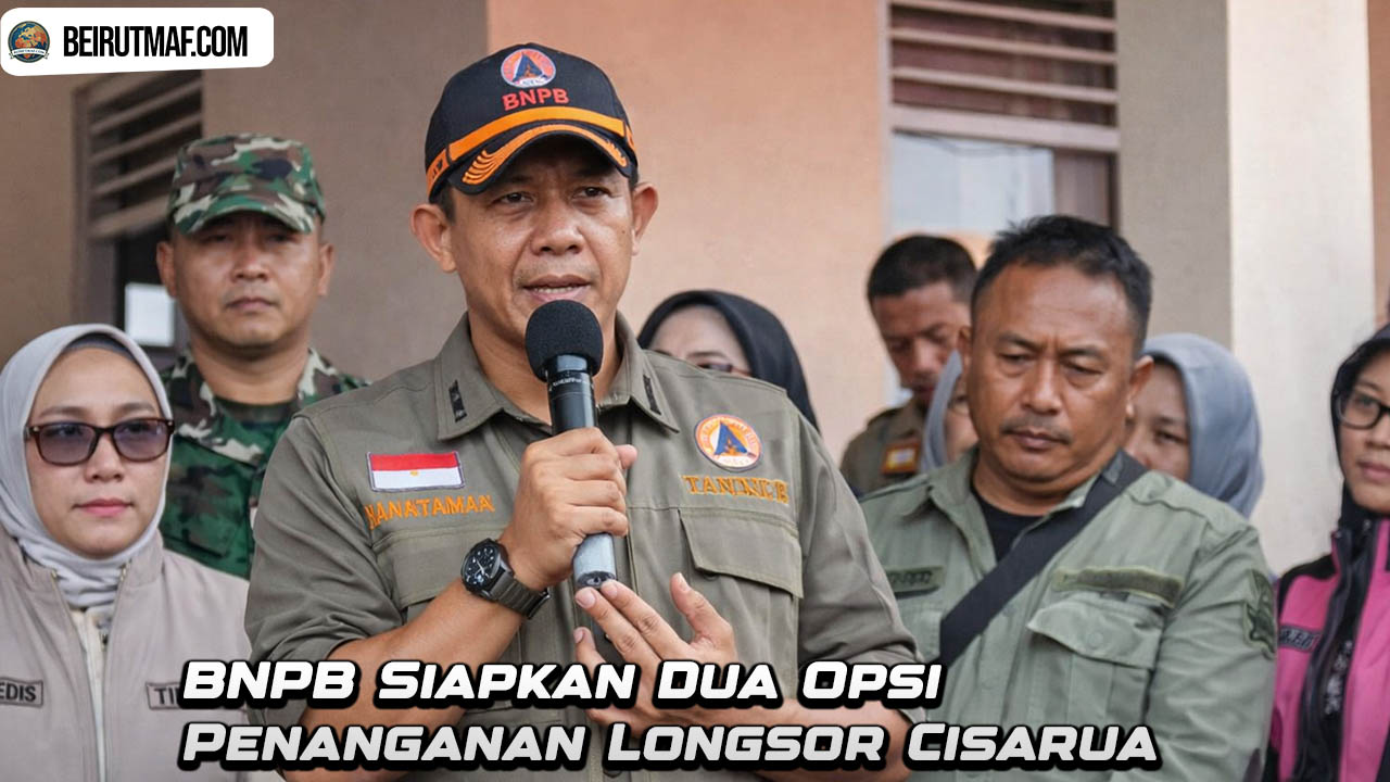 BNPB Siapkan Dua Opsi Penanganan Longsor Cisarua