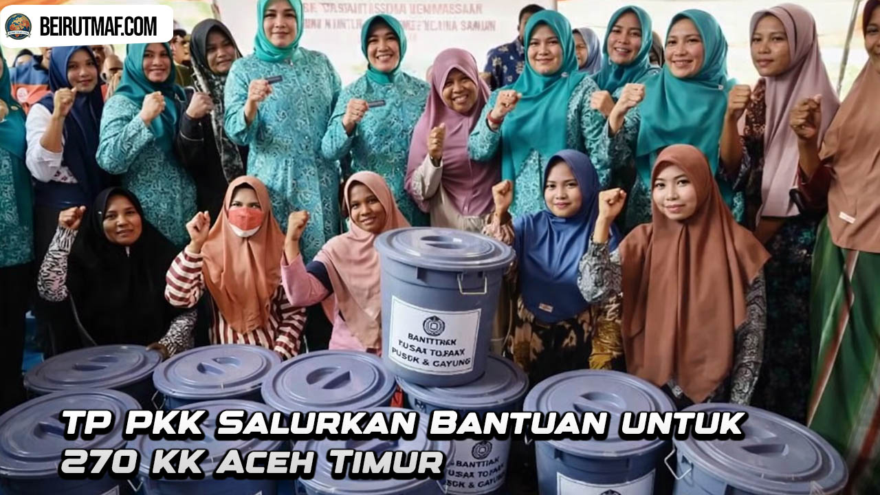 TP PKK Salurkan Bantuan untuk 270 KK Aceh Timur