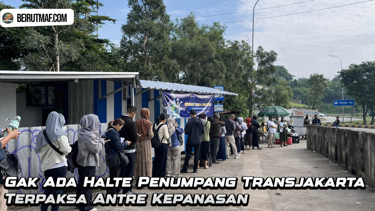 Gak Ada Halte Penumpang Transjakarta Terpaksa Antre Kepanasan