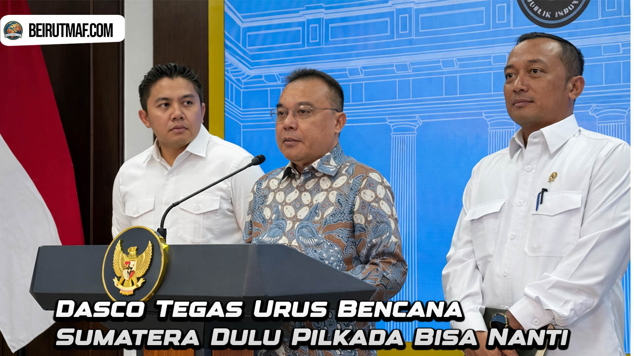 Dasco Tegas Urus Bencana Sumatera Dulu Pilkada Bisa Nanti