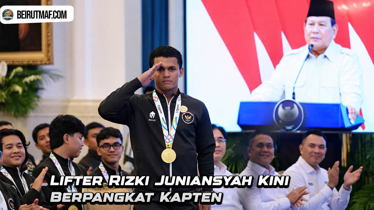 Lifter Rizki Juniansyah Kini Berpangkat Kapten