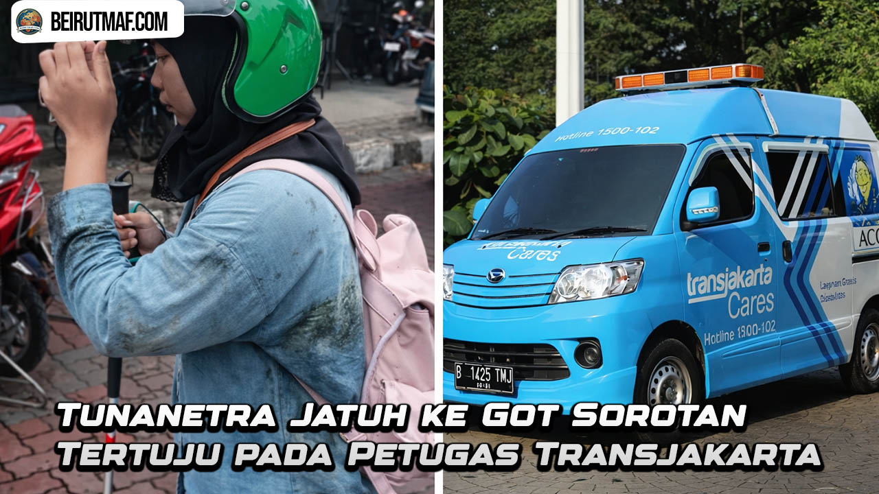 Tunanetra Jatuh ke Got Sorotan Tertuju pada Petugas Transjakarta