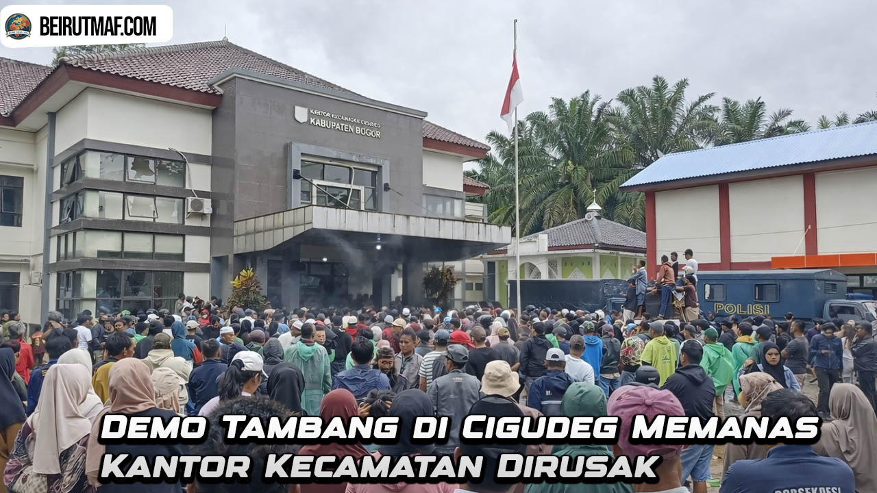 Demo Tambang di Cigudeg Memanas Kantor Kecamatan Dirusak
