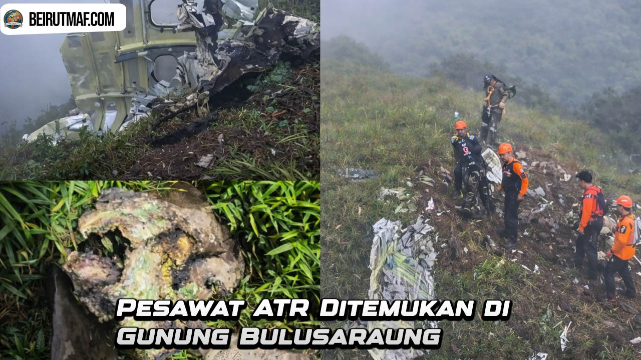 Pesawat ATR Ditemukan di Gunung Bulusaraung
