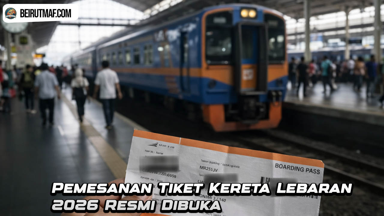 Pemesanan Tiket Kereta Lebaran 2026 Resmi Dibuka