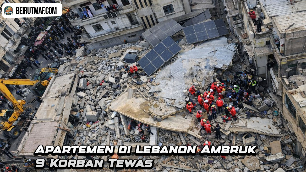 Apartemen di Lebanon Ambruk, 9 Korban Tewas