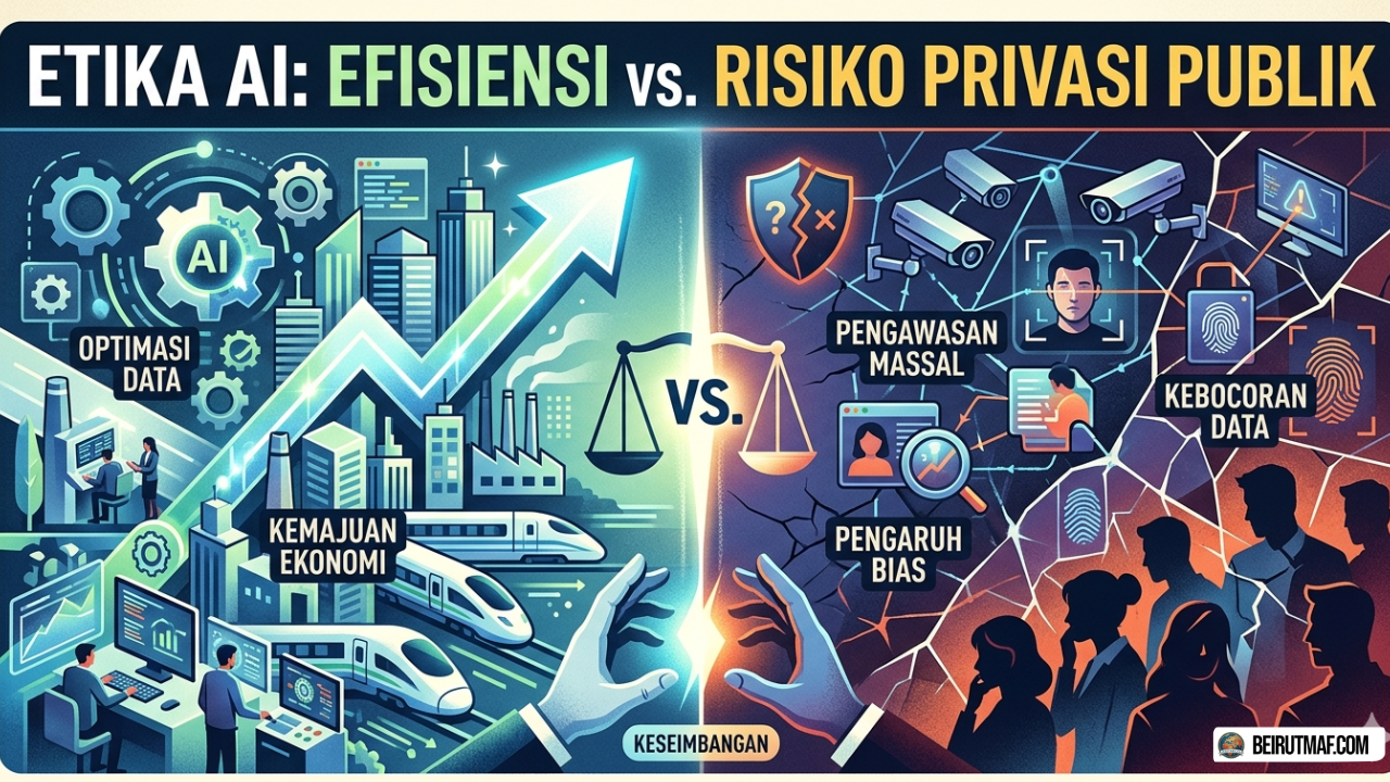 Etika AI Efisiensi vs Risiko Privasi Publik