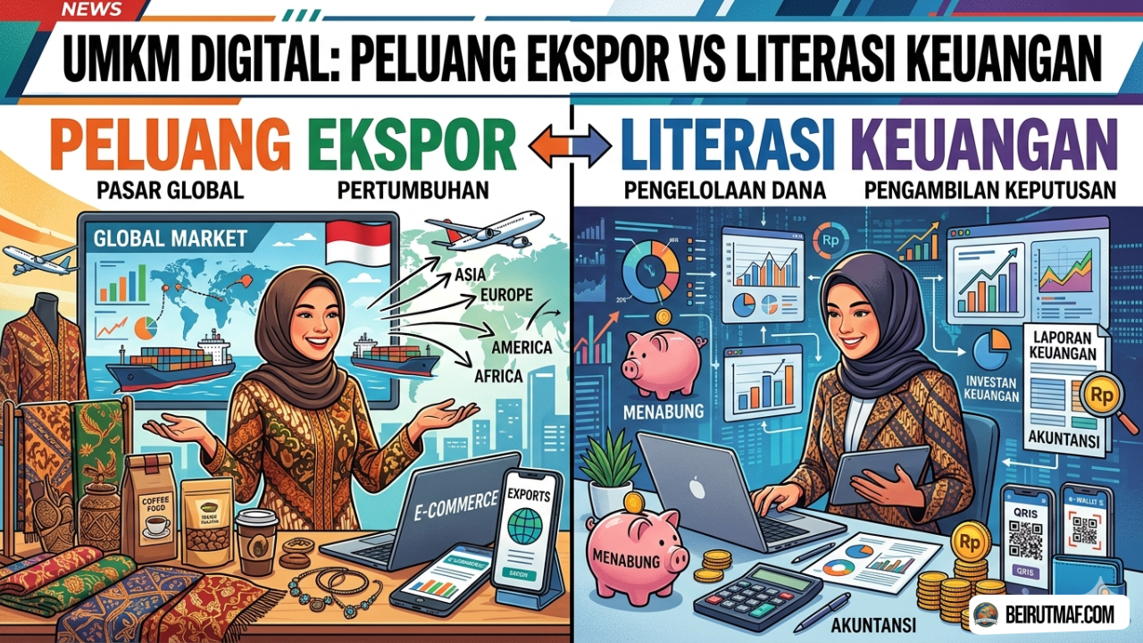 UMKM Digital Peluang Ekspor vs Literasi Keuangan