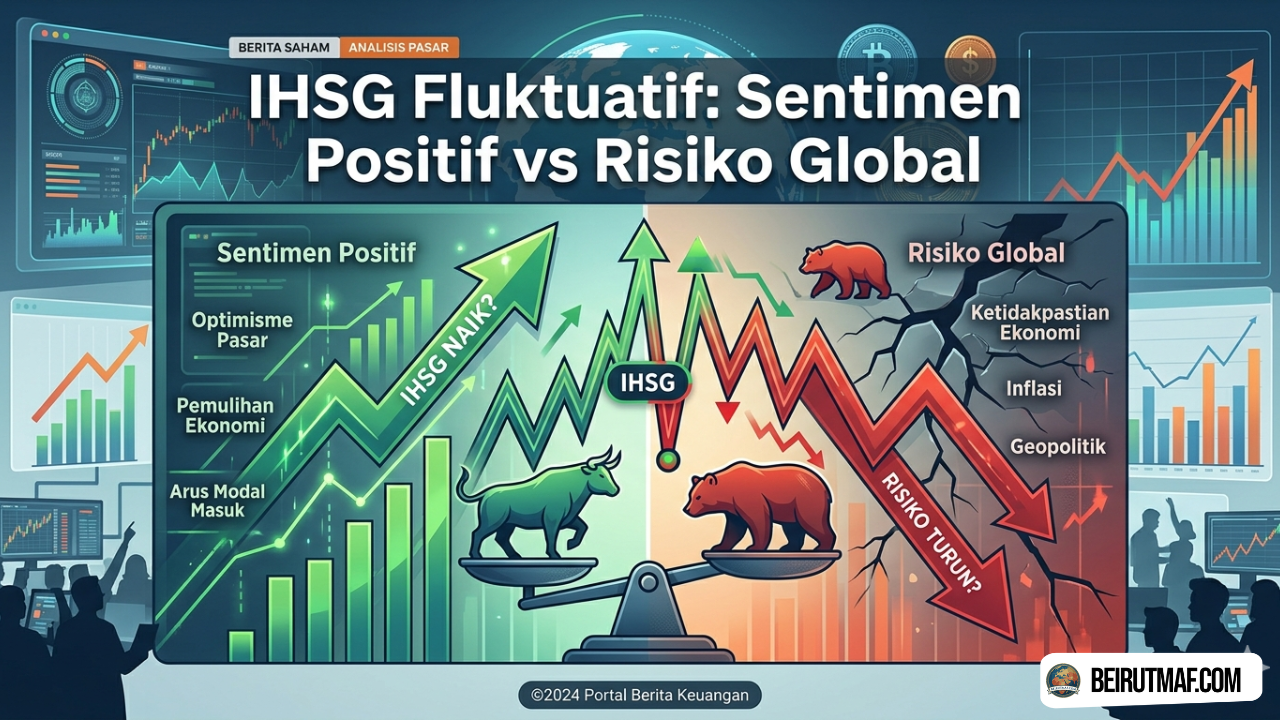 IHSG Fluktuatif Sentimen Positif vs Risiko Global