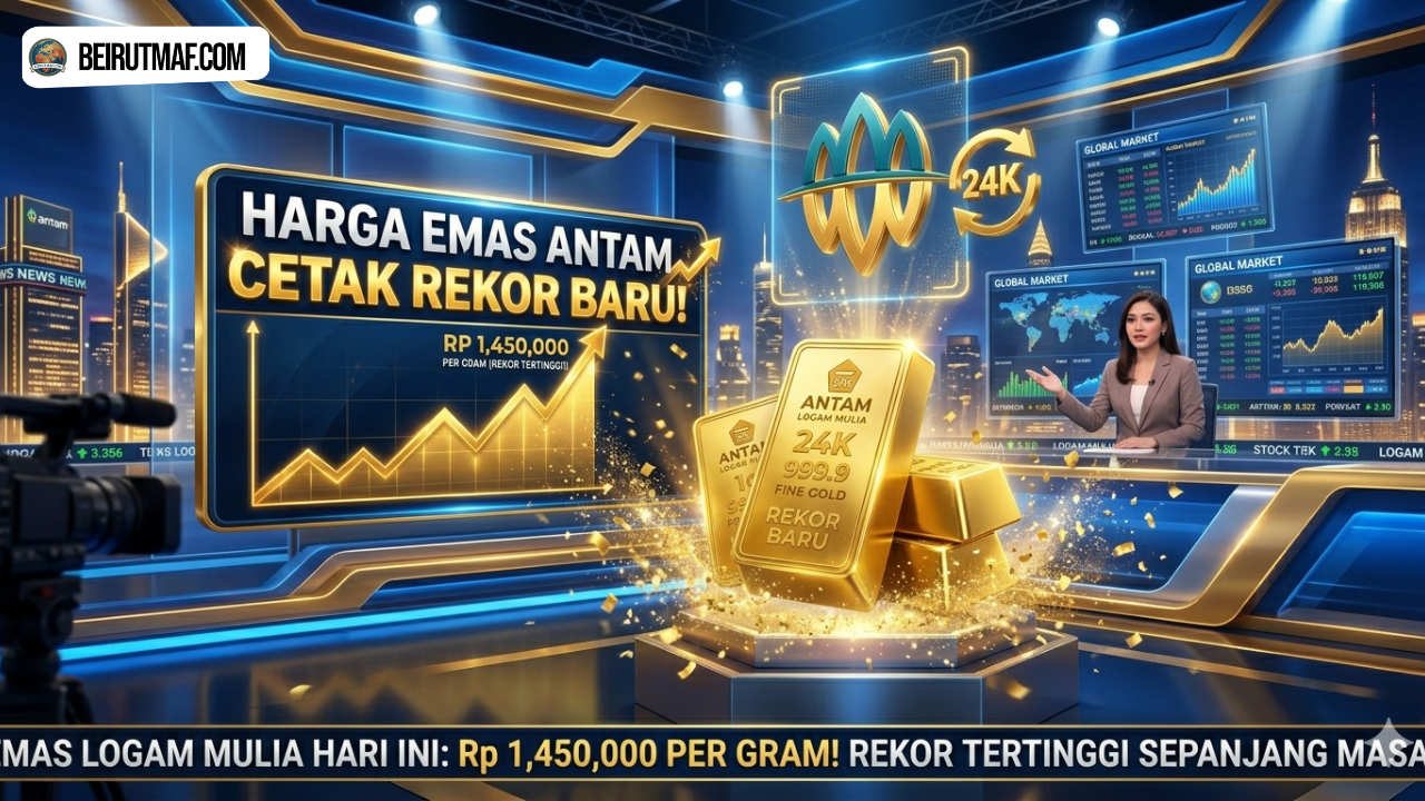 Harga Emas Antam Cetak Rekor Baru