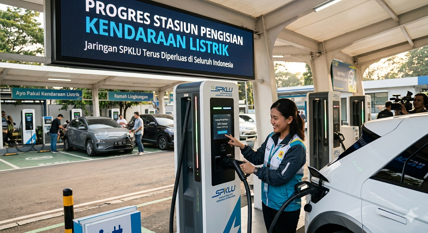 Progres Stasiun Pengisian Kendaraan Listrik